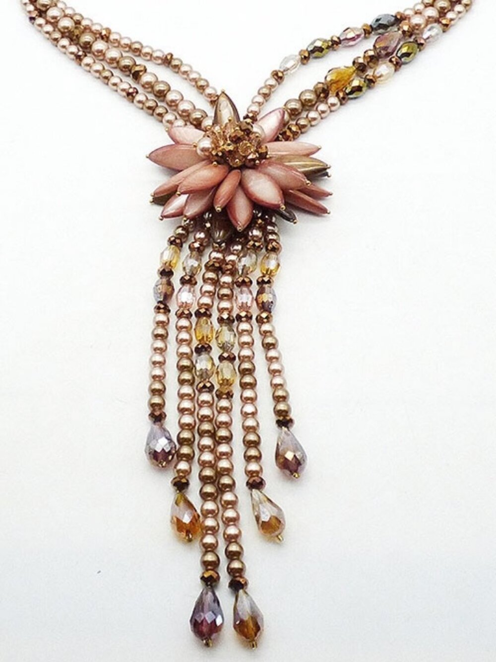 Joan Rivers Champagne Pearl Starlet Necklace - Picture 3 of 4